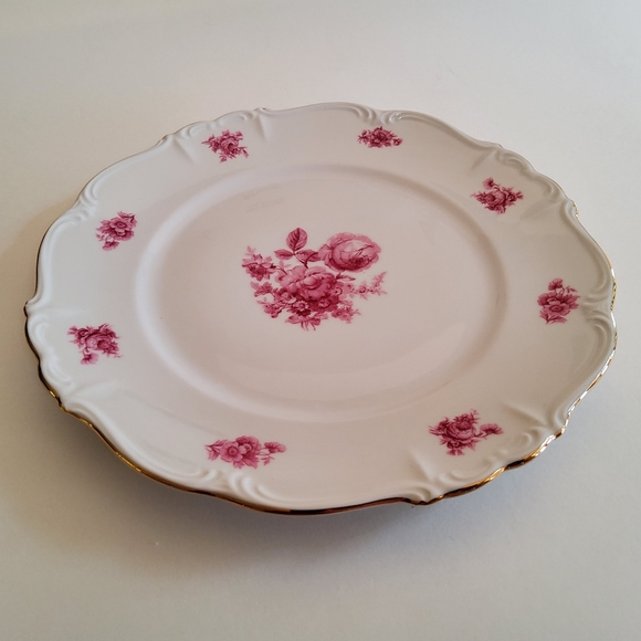 Vintage Edelstein Bavaria Maria-Theresia Strasbourg 10" Dinner Plate Set of 4 - Picture 2 of 3